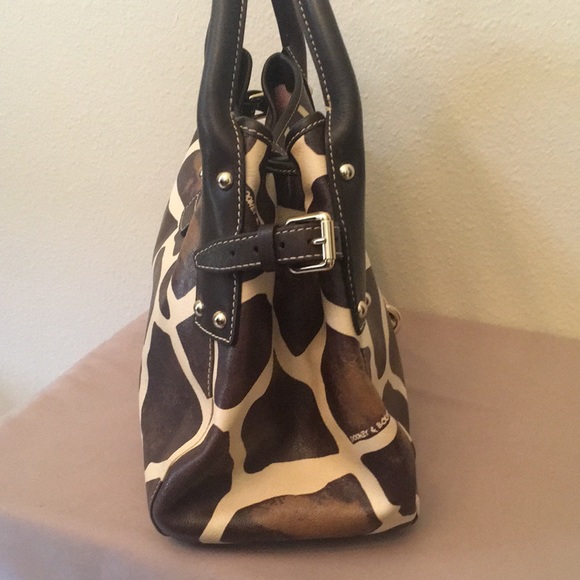 Dooney & Bourke Leather Lock Logo  Lg/Giraffe - Picture 9 of 16